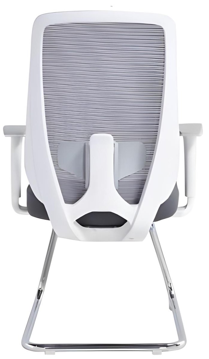 كرسي ثابت — إطار اسود شبك اسود — 4